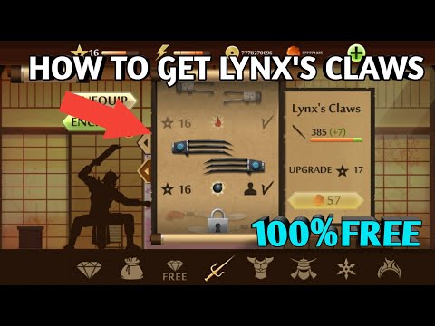 How to get lynx's claws free ||Shadow fight 2