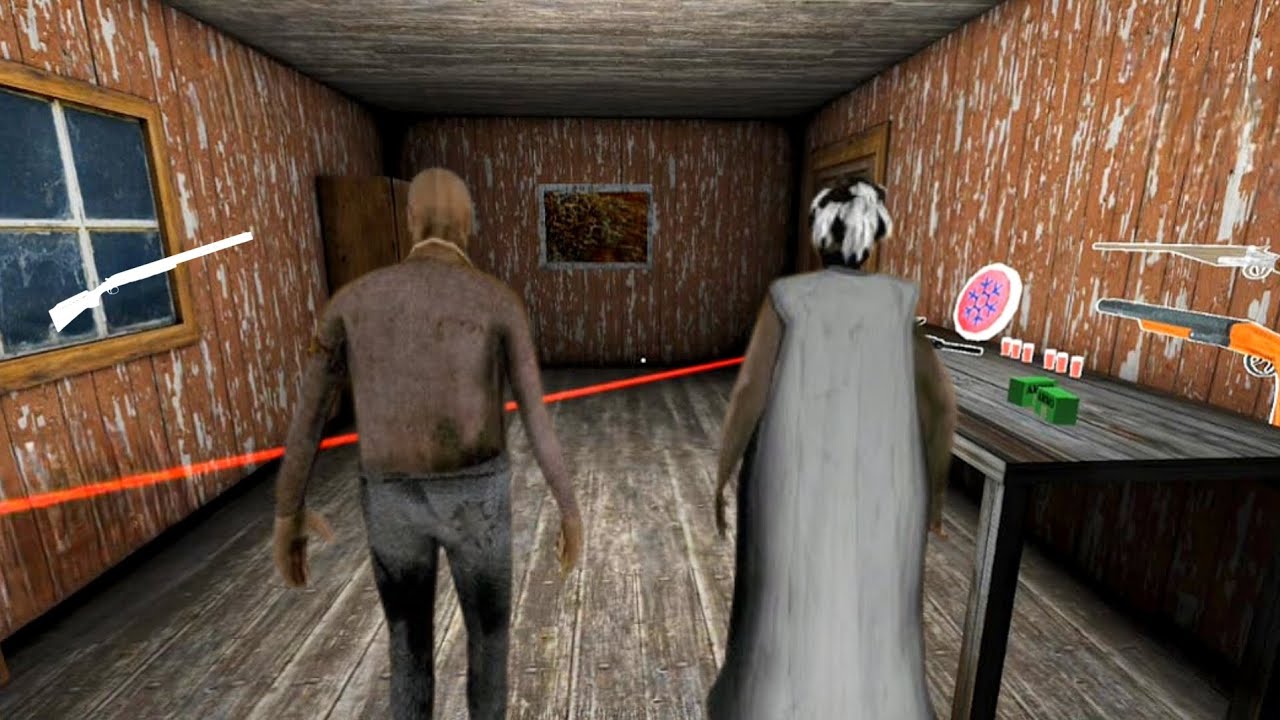 Playing As granny and grandpa again in granny chapter [Good mode menu]