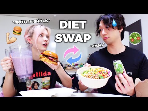 Swapping Diets With My Boyfriend For A Day *this is what happened…*