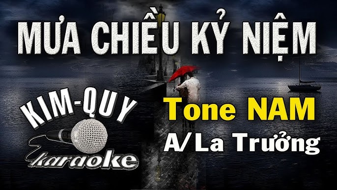 MƯA CHIỀU KỶ NIỆM - KARAOKE -Tone NAM ( A/La Trưởng )