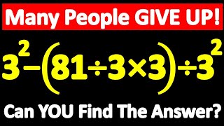 🔥 Looks Super Simple... But It Tricks 99% of People! Will YOU Get It Right? 🤔