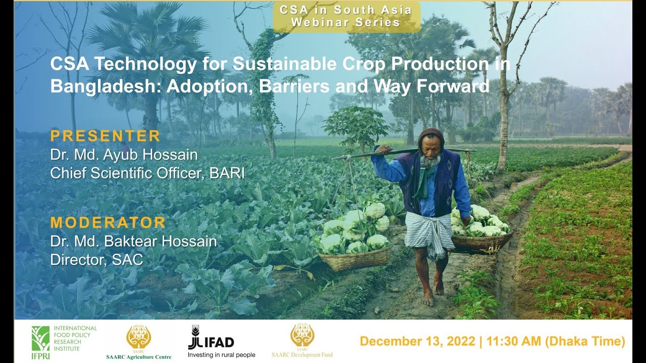 CSA Technology for Sustainable Crop Production in Bangladesh: Adoption ...