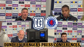 DUNDEE V RANGERS PRESS CONFERENCES