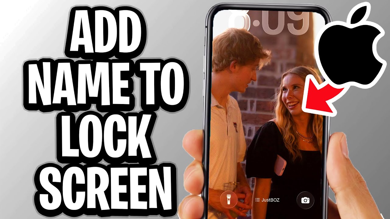 How To Add Your Name On Your iPhone Lock Screen - Full Guide - YouTube