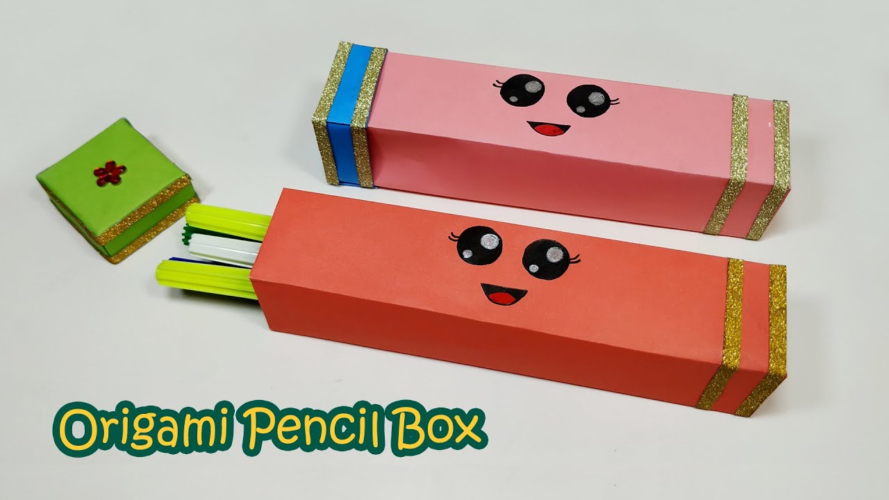 DIY Kawaii Pencil Box With Paper How To Make A Paper Pencil Box Easy