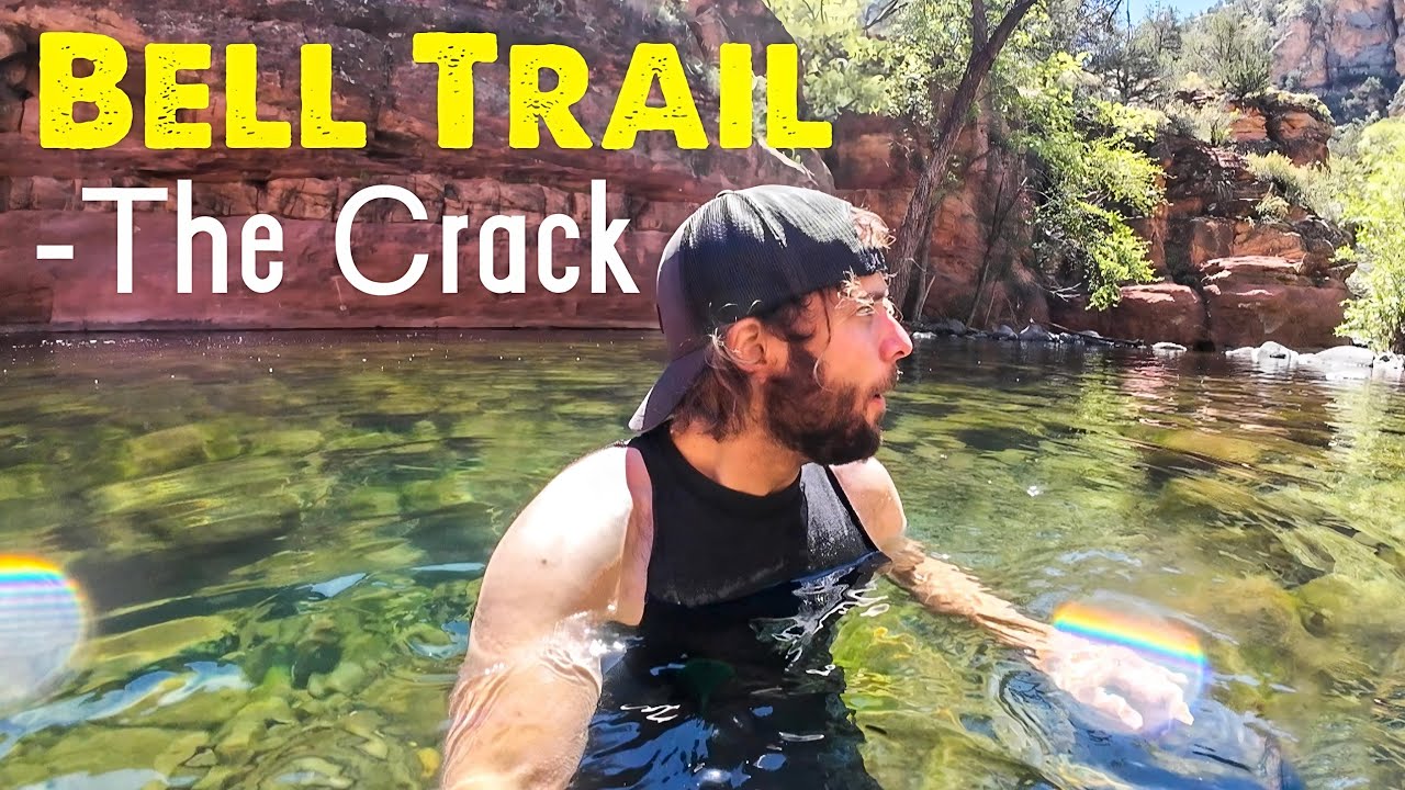 Hiking the Bell Trail to the Crack | Wet Beaver Creek Arizona! Cliff Jumping, Swimming Hole! 4K
