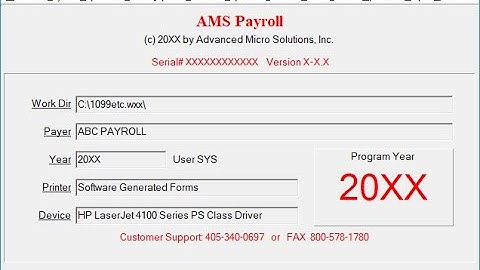 AMS Payroll - Tutorial