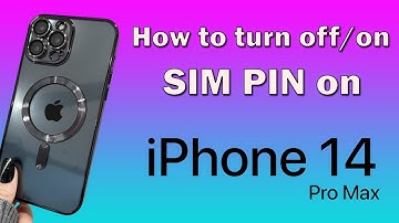 How to turn off sim pin on iPhone 14 pro max & how to turn on sim pin on iPhone 14 pro max