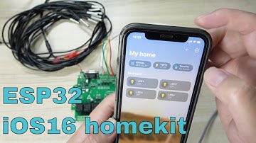 esp32 home automation DIY with iOS16 Apple Homekit