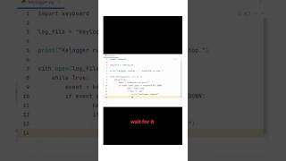 Watch This Python Script Record Your Keystrokes (Ethical Hacking) #coding #viralvideo #shortvideo