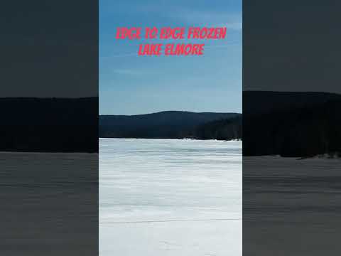 Frozen Lake #usa #vermont #winter #lake #frozen #elmore #travelvlog #roadtrip #montpellier