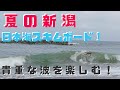 夏の新潟スキムボード【スキムVlog】貴重な波を楽しむ！