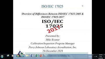Differences Between ISO/IEC 17025:2005 & ISO/IEC 17025:2017