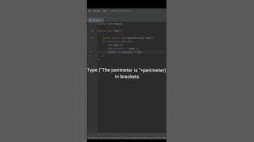 Computing and Printing the Perimeter of a Square in JAVA | JAVA SHORTS | CODING SHORTS