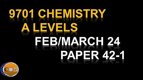 9701/42/F/M/24 chemistry A level  paper Feb March 42 2024 Q1 and 2 solved /9701_m24_qp42