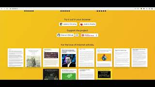 Unclutter - A Modern Reader Mode Browser Extension