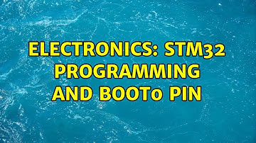 Electronics: STM32 programming and BOOT0 pin (2 Solutions!!)