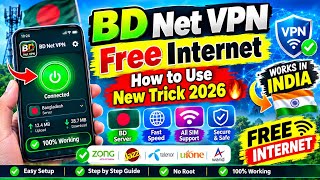 BD Net VPN Free Internet Kaise Chalayen 2026 🔥 | New Trick & Easy Setup | Complete Guide screenshot 3