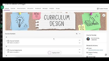 Copying Content from One Blackboard Course to Another