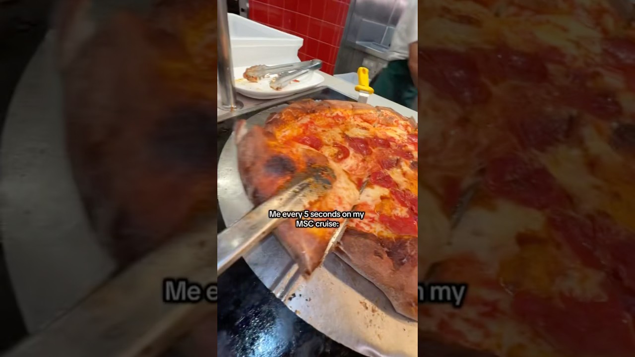 Best Cruise Pizza?! 🍕 | MSC Seashore Cruise Food