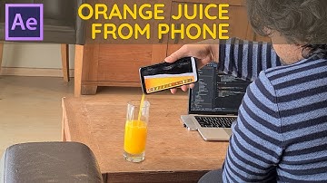 Pouring orange juice from Mobile Phone | Zach king trick | After Effects