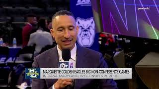 Marquette's Shaka Smart & Chase Ross at 2025-26 BIG EAST Media Day