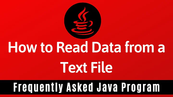 Frequently Asked Java Program 29: How To Read Data From Text File