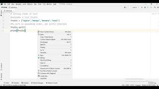 Sort items in list alphabetically in Python