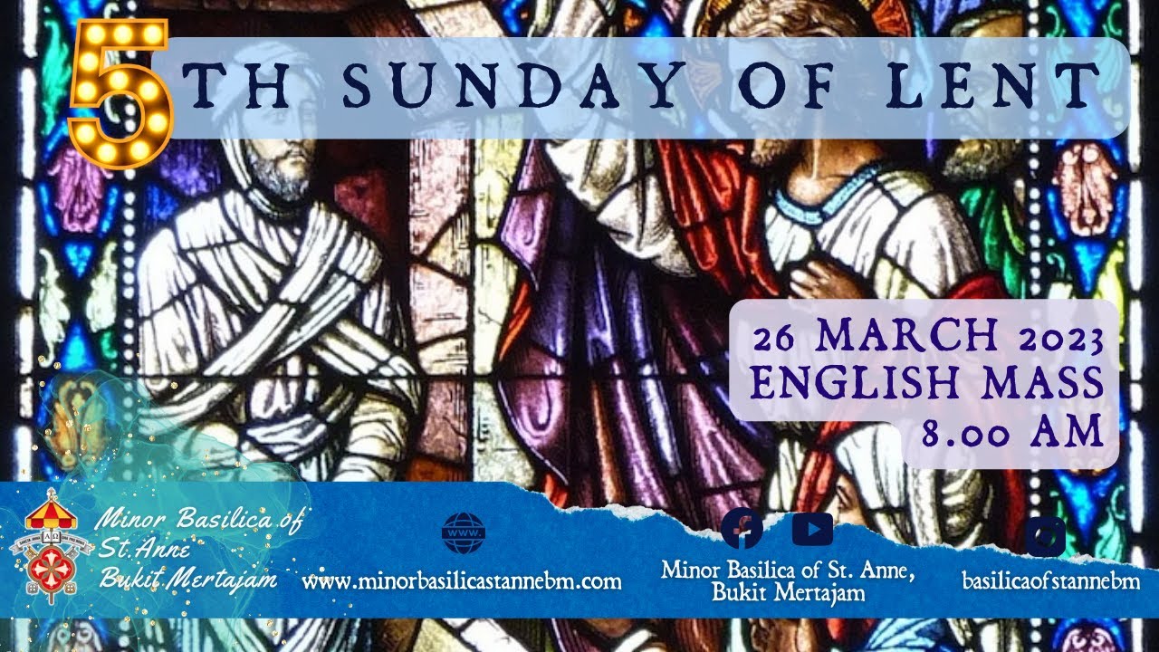Catholic Sunday Mass in English | 5th Sunday of Lent | 26th March 2023 ...