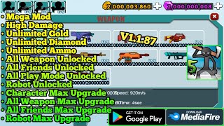 Anger Of Stick 5 Mod Apk V1.1.84 Terbaru High Damage - All Weapon Unlocked - Unlimited Diamond screenshot 3