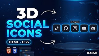 Details Cool 3D Social Media Icons Using HTML & CSS Only! News