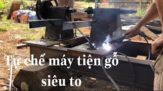 tự chế máy tiện lục bình gỗ tại nhà ai cũng làm được -wood lathe degree