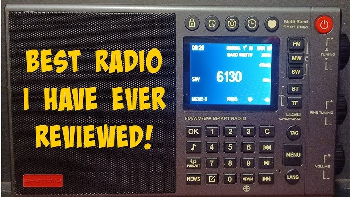 Raddy RF760 Radio de banda ancha de onda corta, radio multibanda  FM/AM/SW/CB/VHF (UHF)/WX/aire, radio digital recargable con conector para