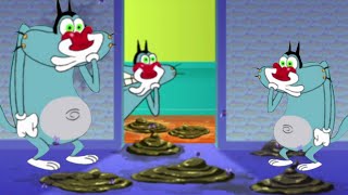 हिंदी Oggy and the Cockroaches 🤢 एक अजीब मेहमान 🐮 Hindi Cartoons for Kids