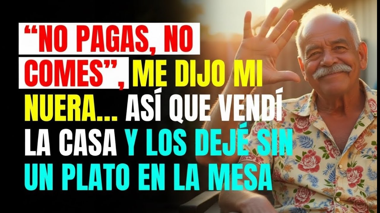 “No pagas, no comes”, me dijo mi nuera… Así que vendí la casa y los dejé sin un plato en la mesa