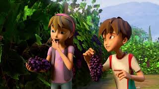 [HD]Superbook Joshua and Caleb - Vineyard Scene