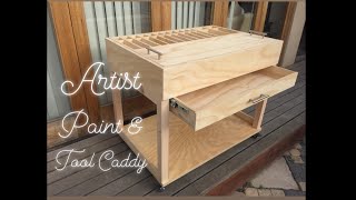 How to build a wooden mobile tool box on wheels // Woodworking Diy