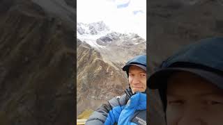 Станция Старый Кругозор 3000м/вид с отеля Чипер Азау