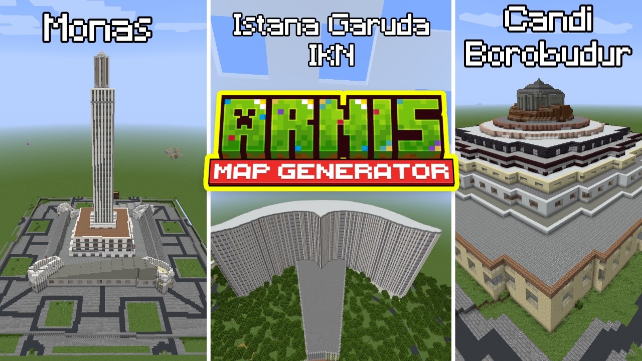 Gratis! Generate Map Dunia Nyata di Minecraft - Arnis - YouTube