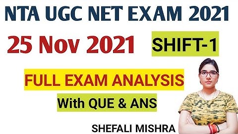 UGC NET 25 Nov 2021 1st Shift Exam Analysis | 25 Nov 1st shift ugc net exam analysis |NTA UGC NET