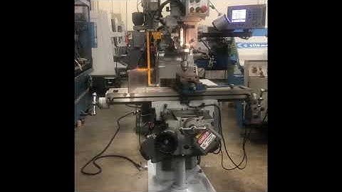 Lagun  FTV-1 Vertical 10" x 44" Milling Machine W/ Dro, Pf, Vise, & Collets
