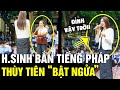 Được THÙY TIÊN về thăm trường, học sinh bắn TIẾNG PHÁP khiến hoa hậu BẬT NGỬA | Tin Nhanh 3 Phút