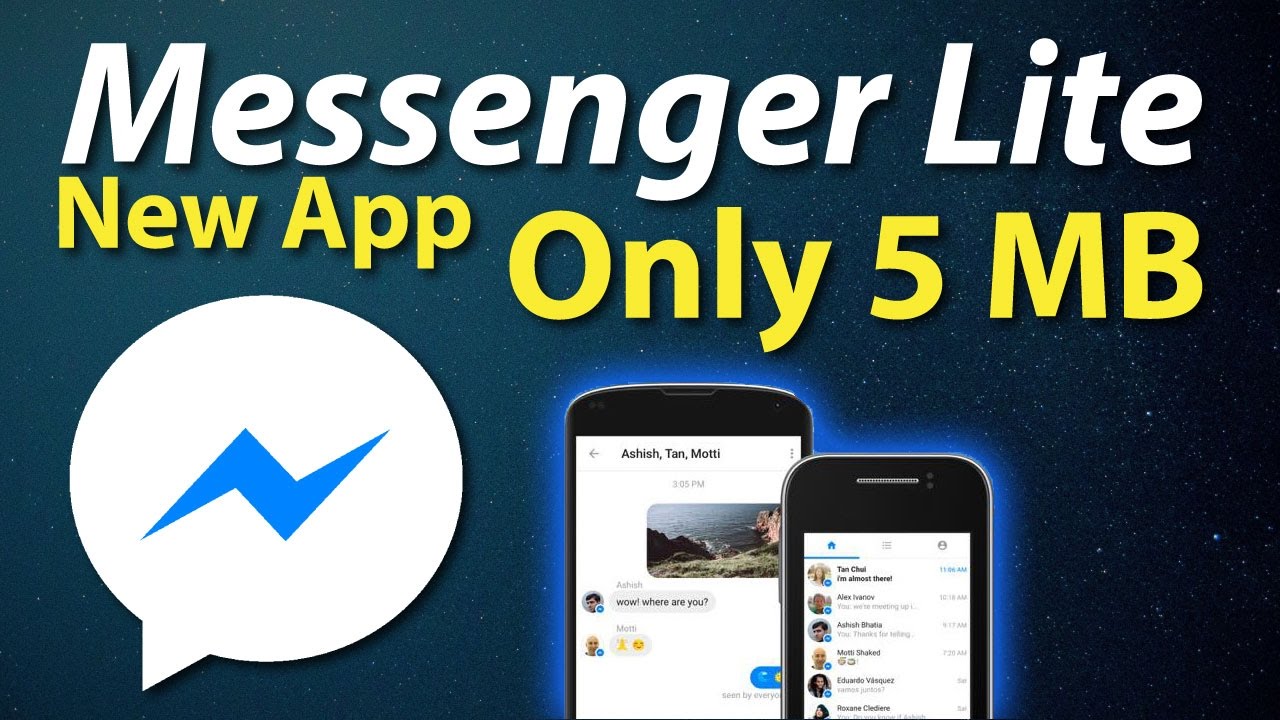 Facebook Messenger Lite New App How To Get Messenger Lite App YouTube