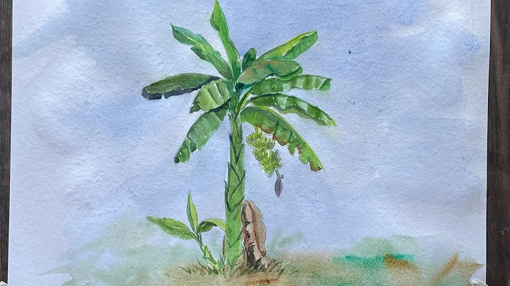 How to Paint a Banana Tree in Watercolour