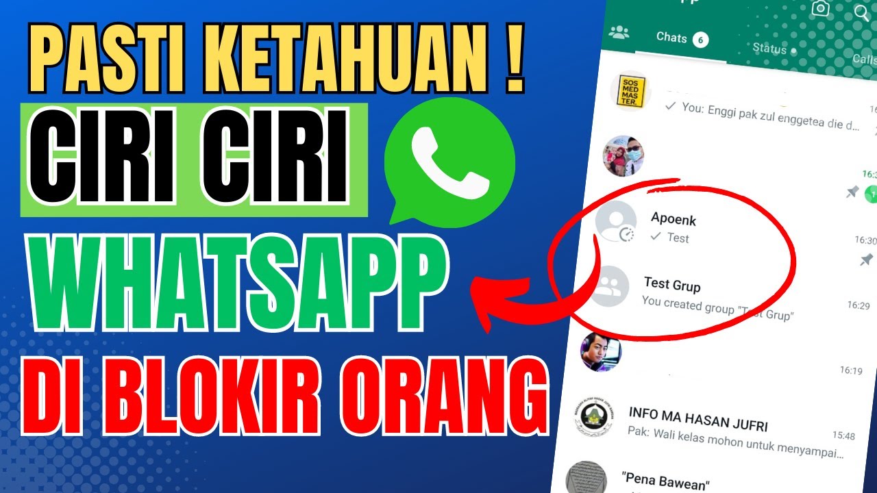 Ciri Ciri Whatsapp Kita Diblokir Orang Pasti Ketahuan ! YouTube