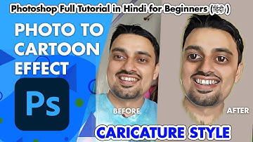 How to create Cartoon /Caricature effect in Photoshop 2021 - Basic for Beginners- Photoshop Tutorial