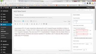 How to Add, Edit, and Remove Events in Wordpress
