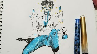 Inktober Day  3: Poison (with process)