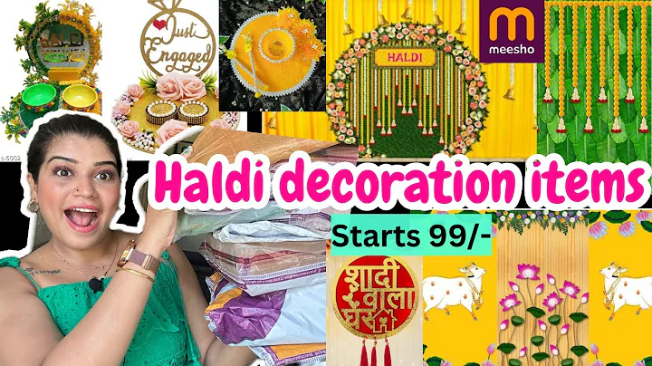Affordable Haldi Decoration from Meesho🔥| Haldi Decor Starts at ₹99! | Meesho Haldi Decoration Ideas