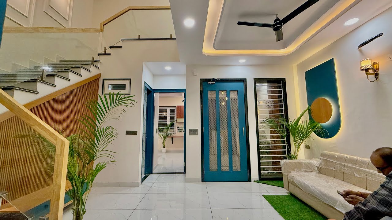 20x45 100 Gaj 3Bhk beautiful house design with rooftop garden | 20x45 100 Gaj House